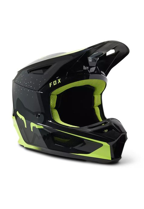 Casco Moto V2 Vizen Amarillo Fox-0