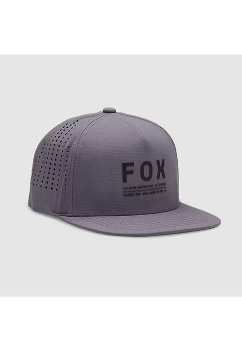 Gorro Jockey Lifestyle Non Stop Tech Snapback Gris Fox-0