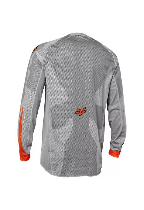 Polera Moto Airline Exo Gris/Naranjo Fox-1