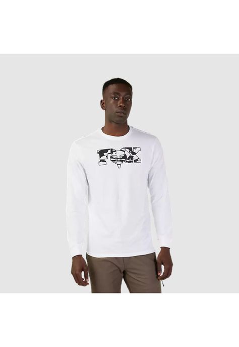 Polera Lifestyle Cienega Manga Larga Blanco Fox-0