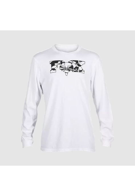 Polera Lifestyle Cienega Manga Larga Blanco Fox-1