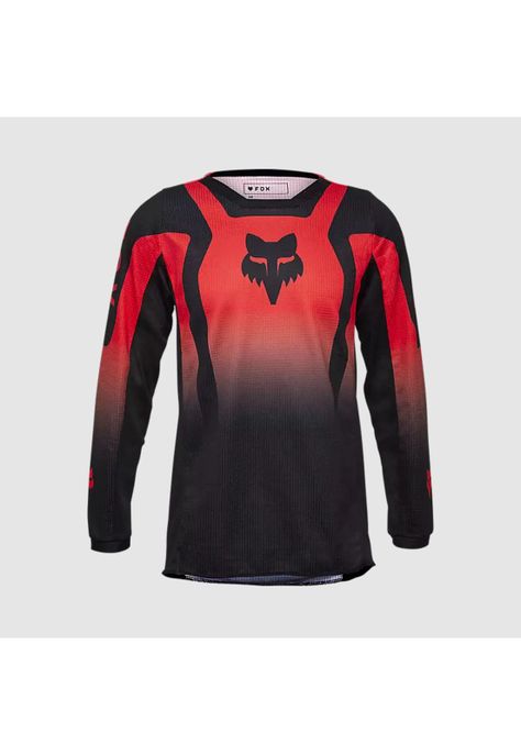 Polera Moto Niño 180 Lean Rojo Fox-0
