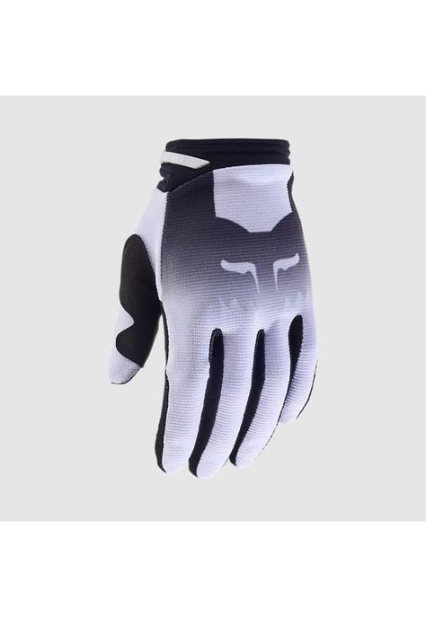 Guantes Moto Mujer 180 Flora Blanco Fox-0