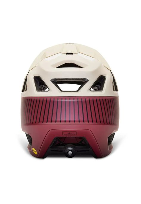 Casco Bicicleta Proframe RS Mash Blanco/Burdeo Fox-3