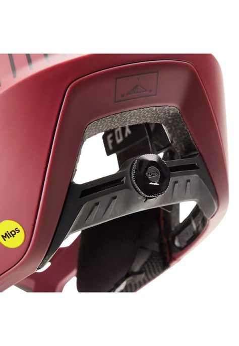 Casco Bicicleta Proframe RS Mash Blanco/Burdeo Fox-7