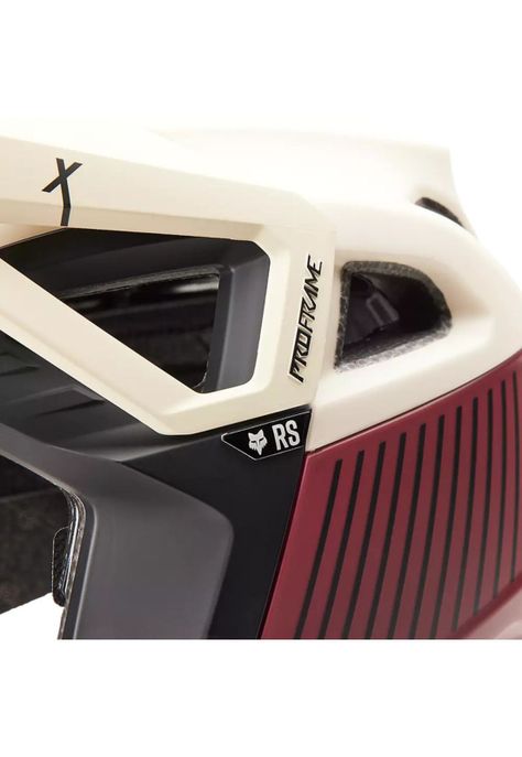 Casco Bicicleta Proframe RS Mash Blanco/Burdeo Fox-8