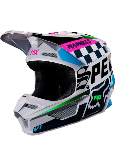 Visera Moto Niño V1 Czar Gris Fox-2