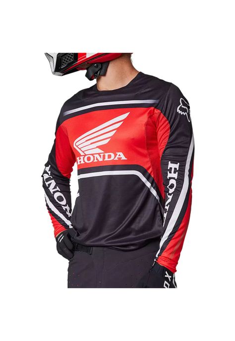 Polera Moto Flexair Honda Rojo/Negro Fox-1