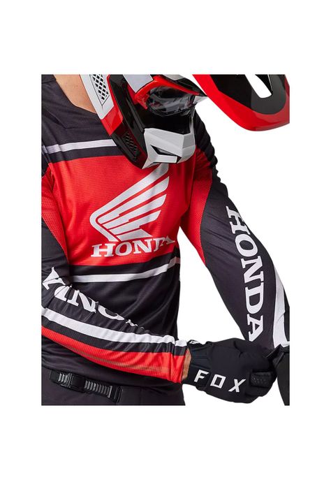 Polera Moto Flexair Honda Rojo/Negro Fox-4