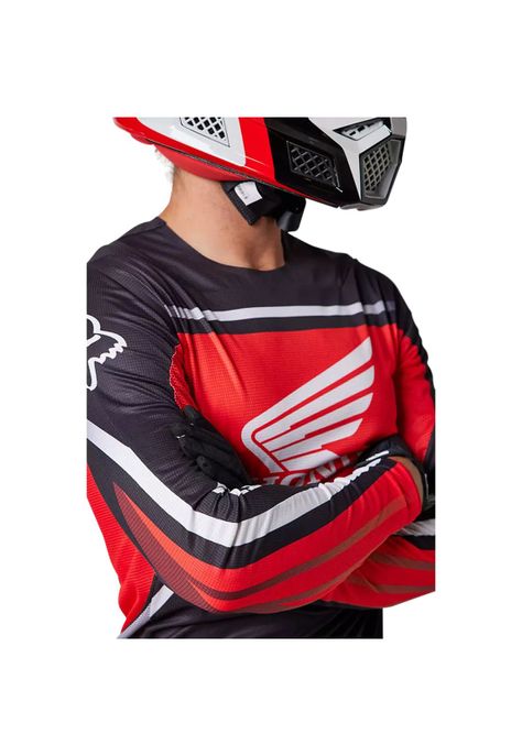 Polera Moto Flexair Honda Rojo/Negro Fox-5