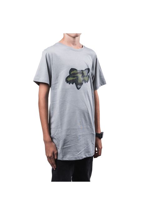 Polera Lifestyle Niño Predator SS Gris Fox-1