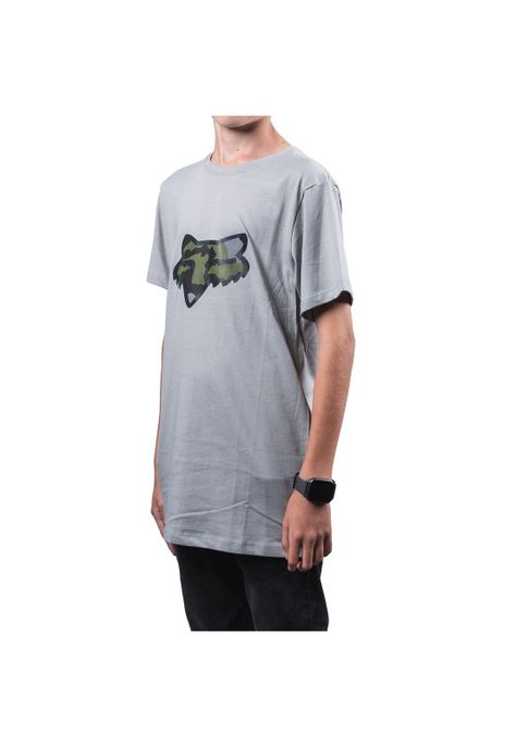 Polera Lifestyle Niño Predator SS Gris Fox-2
