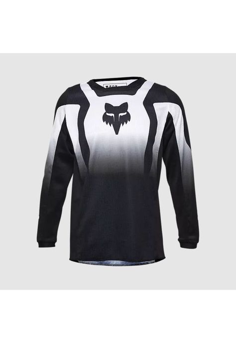 Polera Moto Niño 180 Lean Negro Fox-0