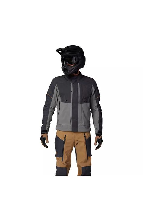 Chaqueta Moto Ranger GORE-TEX ADV Impermeable Gris Fox-3