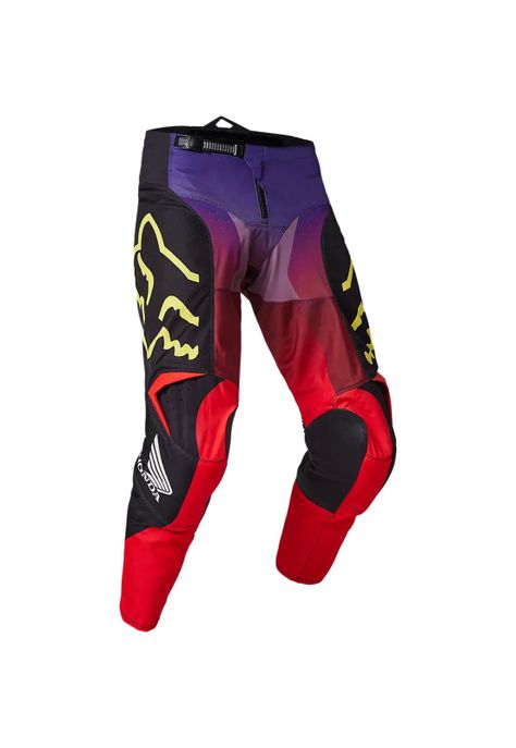 Pantalon Moto Honda Rojo/Morado Fox-0