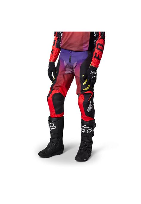 Pantalon Moto Honda Rojo/Morado Fox-1