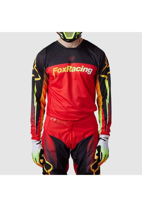 Polera Moto 180 Statk Rojo Fox-1