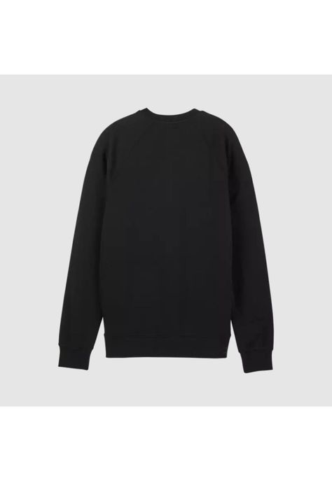 Poleron Lifestyle Sin Capucha Absolute Crew Negro Fox-2