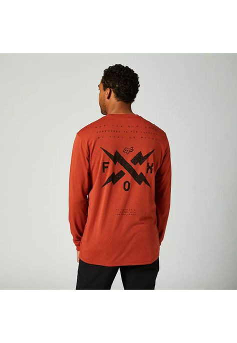 Polera Lifestyle Calibrated Manga Larga Rojo Fox-1