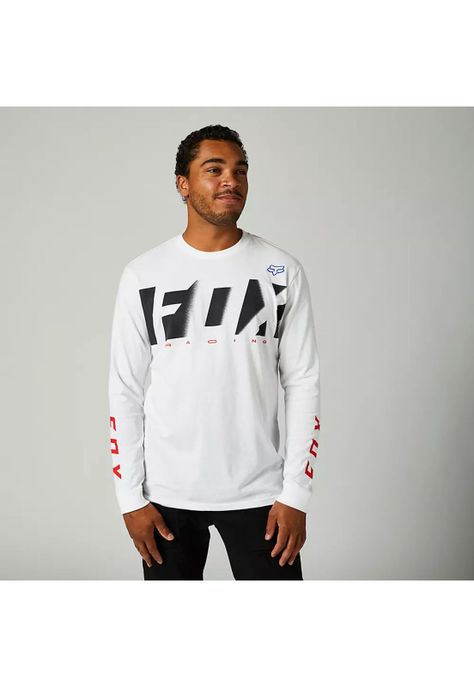 Polera Lifestyle RKANE Manga Larga Blanco Fox-0