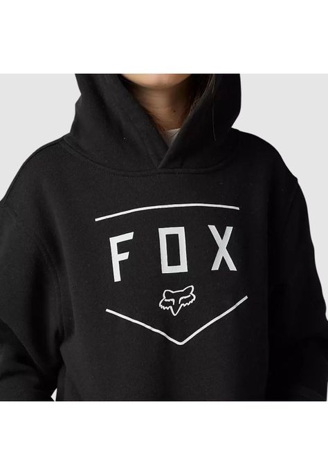 Poleron Lifestyle Niño Shield Negro Fox-3
