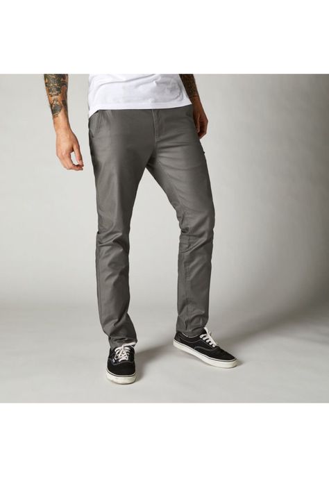 Pantalon Lifestyle Essex Slim Elástico Gris Fox-0