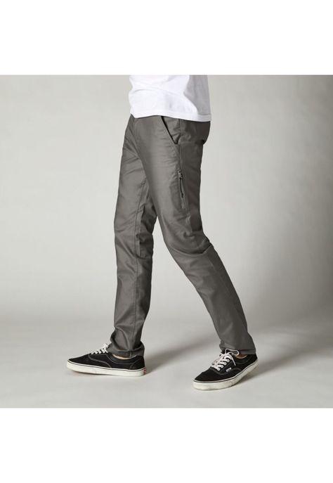 Pantalon Lifestyle Essex Slim Elástico Gris Fox-2