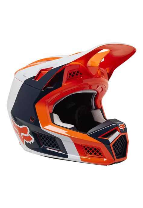 Casco Moto V3 RS Efekt Naranjo/Negro Fox-0