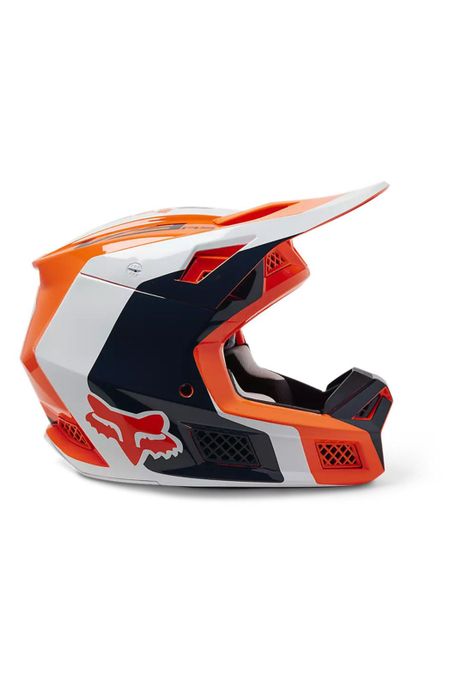 Casco Moto V3 RS Efekt Naranjo/Negro Fox-1