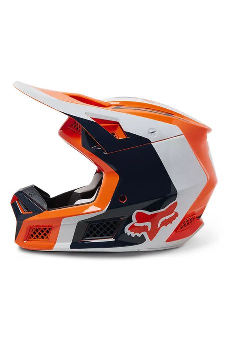 Casco Moto V3 RS Efekt Naranjo/Negro Fox-2