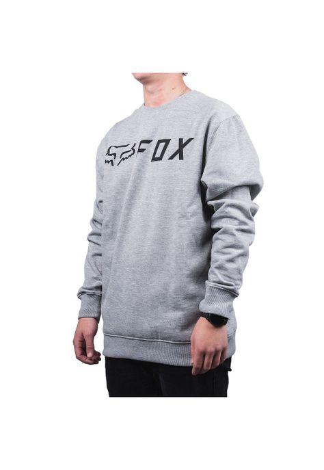 Poleron Lifestyle Refract Crew Gris Fox-2