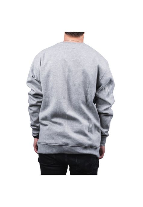Poleron Lifestyle Refract Crew Gris Fox-4
