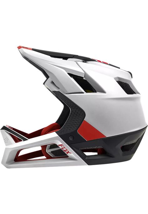 Casco Bicicleta Proframe Blocked Blanco/Negro/Rojo Fox-2