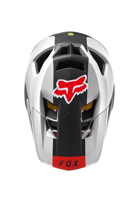 Casco Bicicleta Proframe Blocked Blanco/Negro/Rojo Fox-3