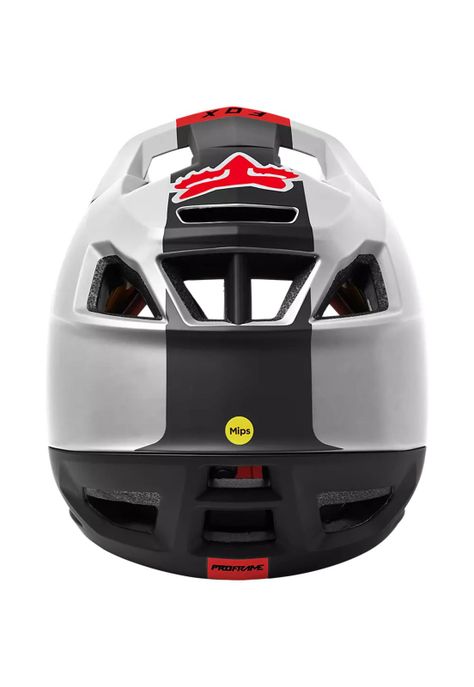 Casco Bicicleta Proframe Blocked Blanco/Negro/Rojo Fox-5