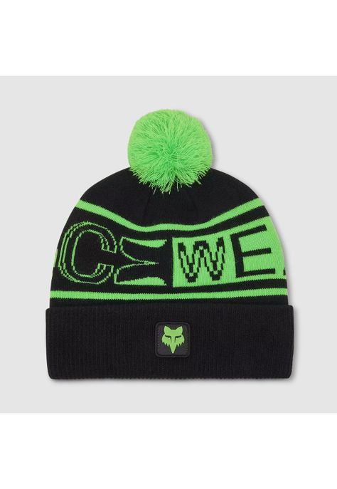 Gorro Lifestyle Throttle Negro/Verde Fox-0