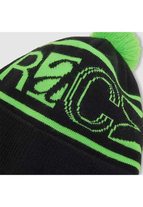Gorro Lifestyle Throttle Negro/Verde Fox-1