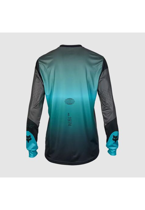 Polera Bicicleta Ranger Revise Manga Larga Celeste/Gris Fox-1