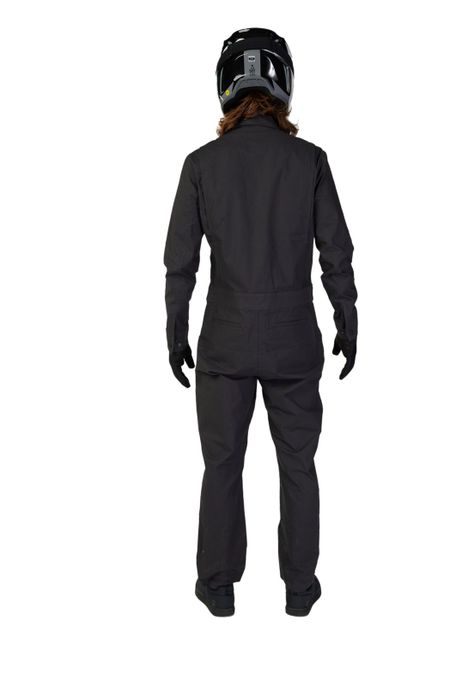 Traje Moto Antipolvo Defend Drive Dust Suit Negro Fox-1