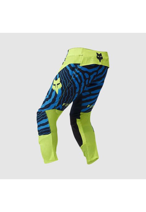 Pantalon Moto Flexair Impression Azul/Amarillo Fox-1