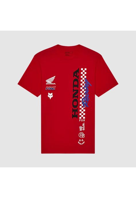 Polera Lifestyle Honda  Rojo Fox-0