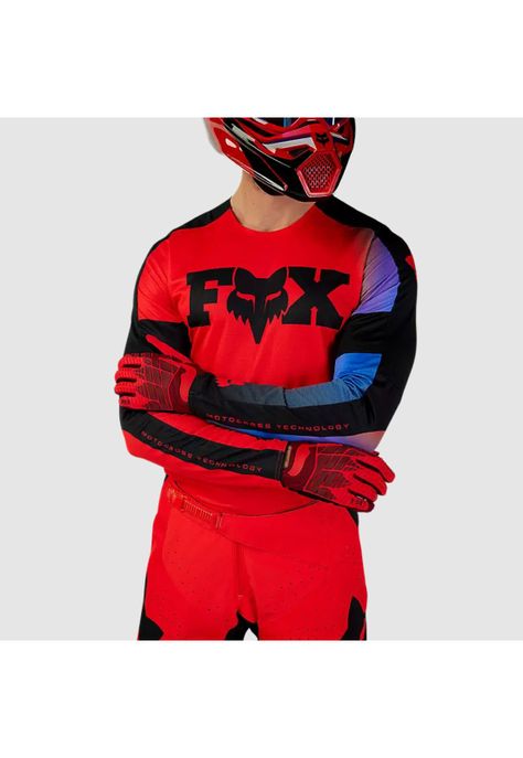 Polera Moto 360 Streak Rojo Fox-3