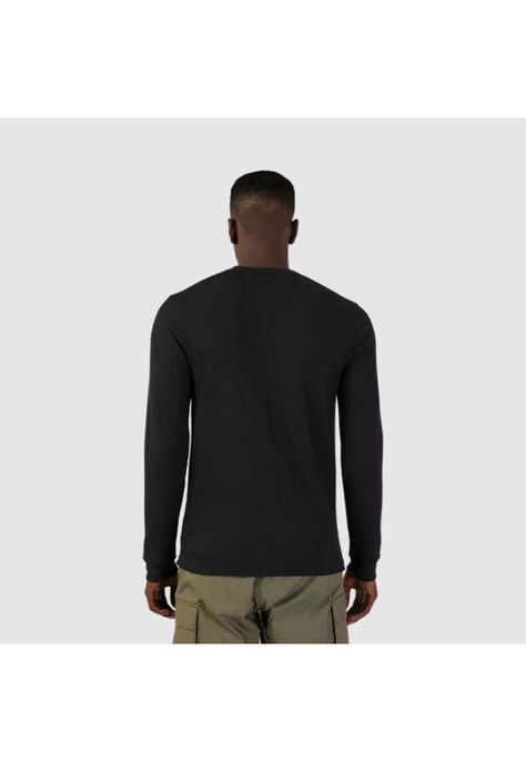Polera Lifestyle Level Up Thermal Manga Larga Negro Fox-1