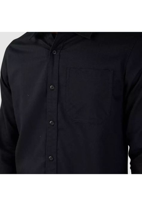 Camisa Lifestyle Level Up Woven Negro Fox-3