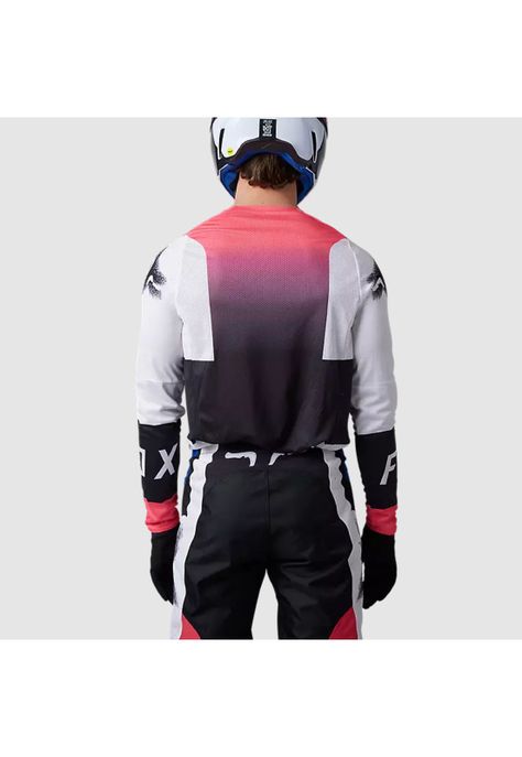 Polera Moto 360 Horyzn Negro/Blanco/Rosado Fox-2