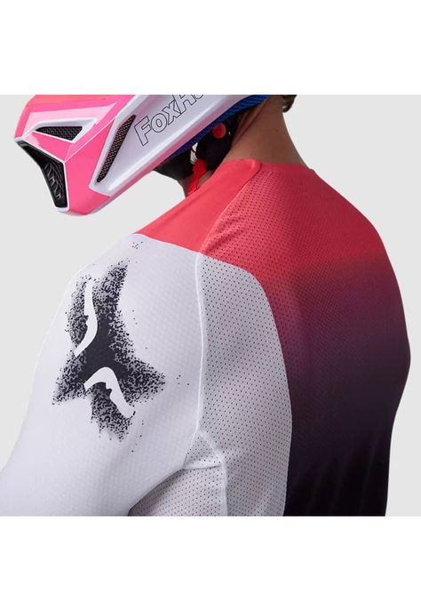 Polera Moto 360 Horyzn Negro/Blanco/Rosado Fox-4