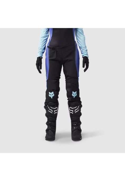 Pantalon Moto Mujer Flexair Infinite Azul/Negro Fox-2