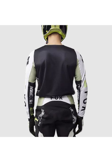 Polera Moto 180 Race Spec Verde/Negro Fox-3