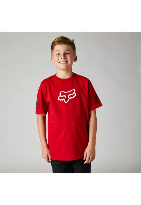 Polera Lifestyle Niño Karrera Rojo Fox-0