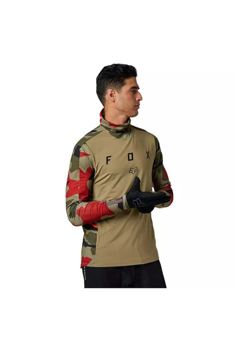 Polera Moto Ranger Drive Camo Verde Fox-4
